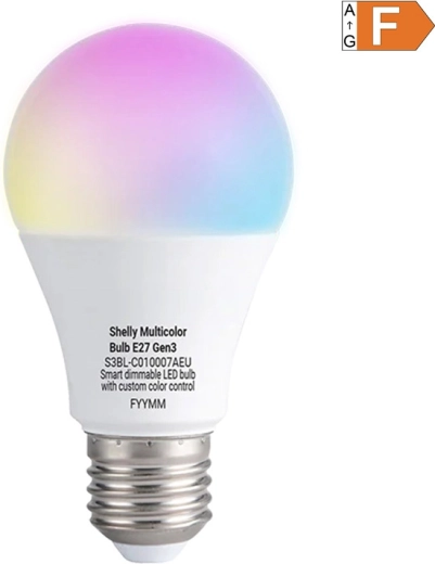 Shelly meerkleurige slimme LED-lamp Multicolor Gen3 E27