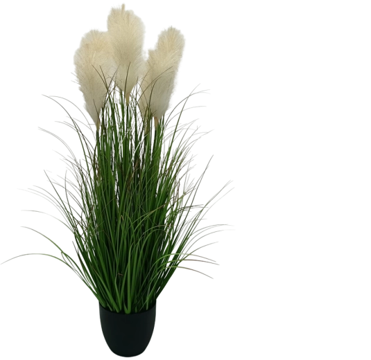 Garden Line kunstpampagras in pot beige 125 cm