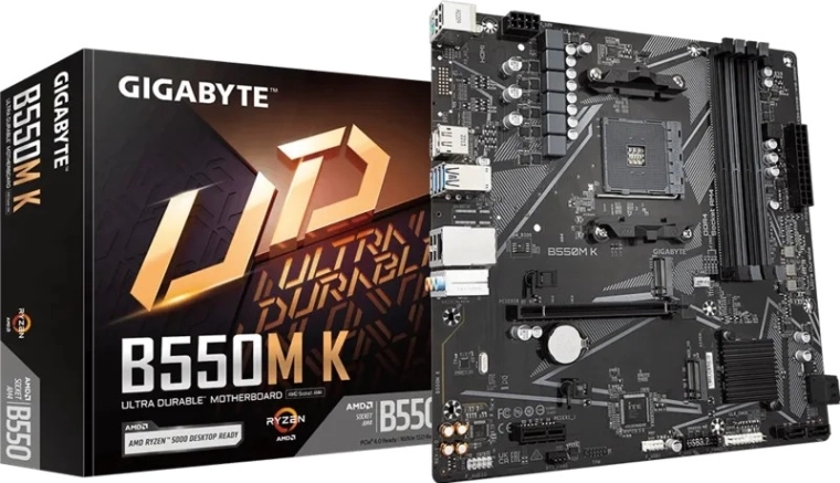 Gigabyte moederbord B550M K voor AM4 mATX