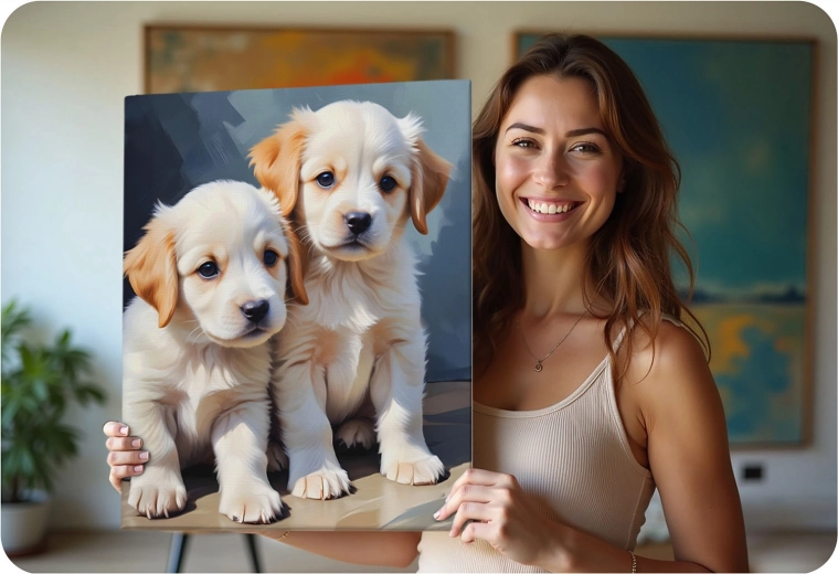 Complete set inclusief 3 penselen en haakjes