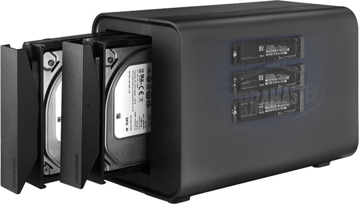 TerraMaster D5 Hybrid 5-bay externe DAS-behuizing voor SATA en M.2 NVMe