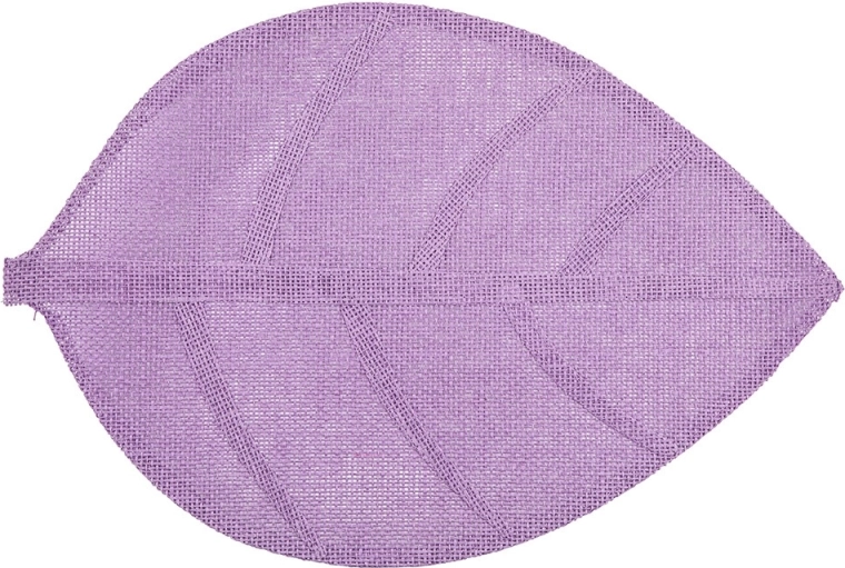 Natuurlijke placemat in bladvorm 33 × 48 cm paars