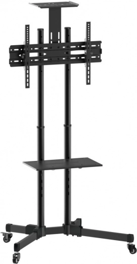 Mobiele tv-standaard 37–70 inch 50 kg, twee planken