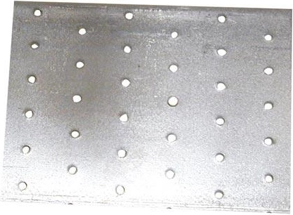 Koppelplaat 80 × 120 mm, staal 2,0 mm