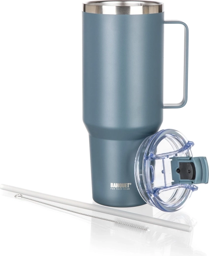 Comfortabel drinken met deksel en rietje