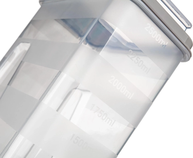 Precies afmeten dankzij schaalverdeling per 250 ml