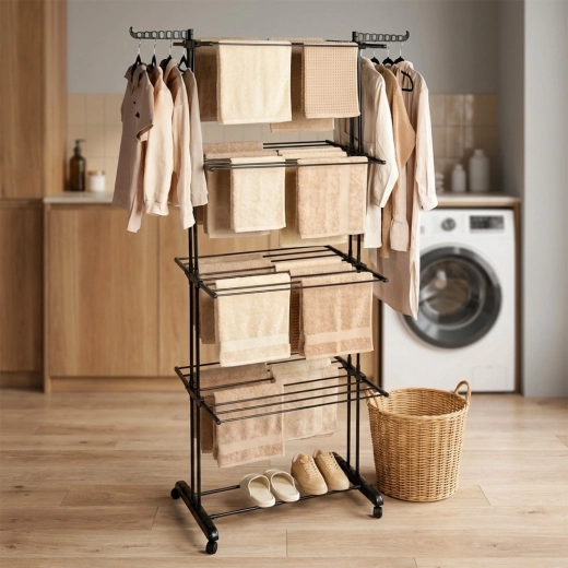 Zijarmen voor hangers en onderste plank voor schoenen