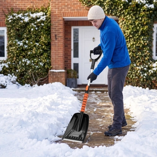 Telescopische sneeuwschep