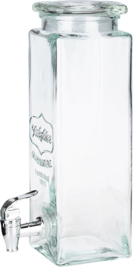 Dik, duurzaam glas en afsluitend deksel