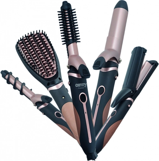 Camry CR 2024 Haarstylingset 5-in-1, krultang, golvenborstel en stijltang, 1200 W
