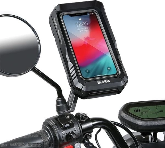 Wildman telefoonhoes en frametas voor fiets FK3 zwart