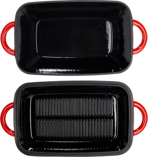 Twee pannen in één: braadslede + grilldeksel