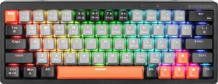 Mechanisch gamingtoetsenbord TRACER Gamezone EVO1 Hot Swap 63, RGB, 60%