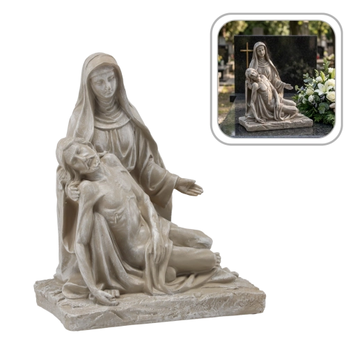 Pietà-beeldje – sacrale decoratie 30 cm