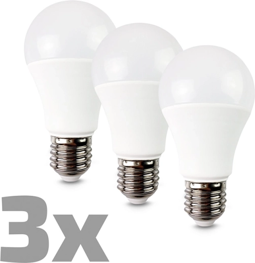 Solight ledlamp E27 10 W 3000 K 900 lm (3 stuks per verpakking)
