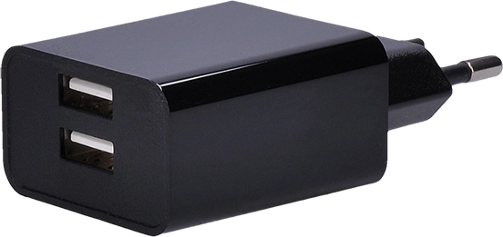 Solight USB-oplaadadapter met 2× USB, 3100 mA, zwart