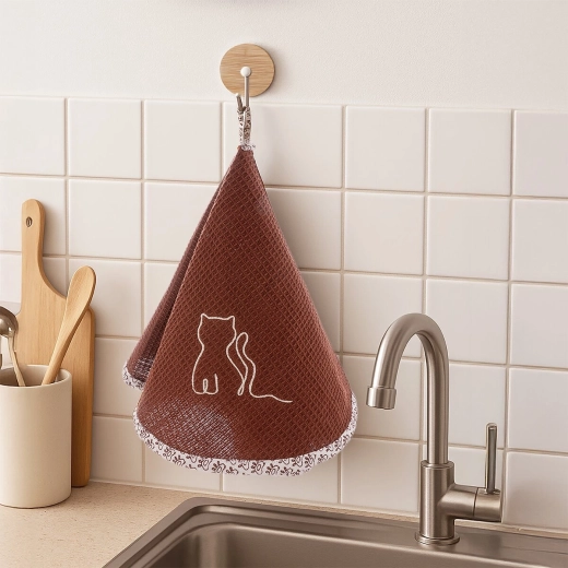 Decoratieve rand en geborduurd motief