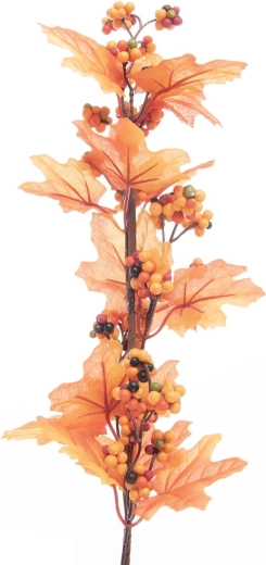 Kunstmatige herfsttak oranje 60 cm