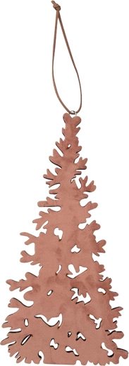 Houten hangdecoratie in de vorm van een kerstboom 27 × 14 cm