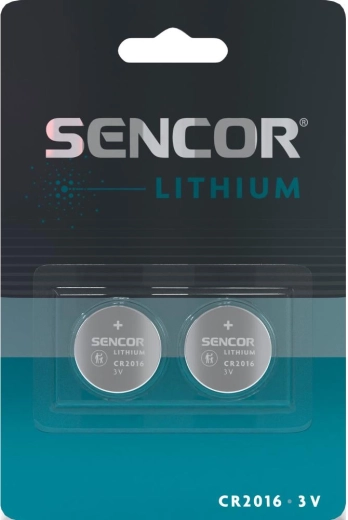 Sencor lithium-knoopcelbatterijen CR2016 3 V, 2 stuks