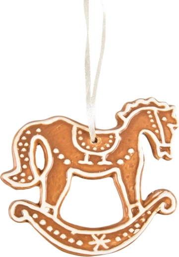Keramische hangdecoratie – peperkoekpaardje