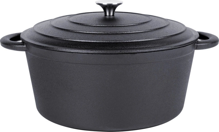 Stevig deksel met roestvrijstalen knop