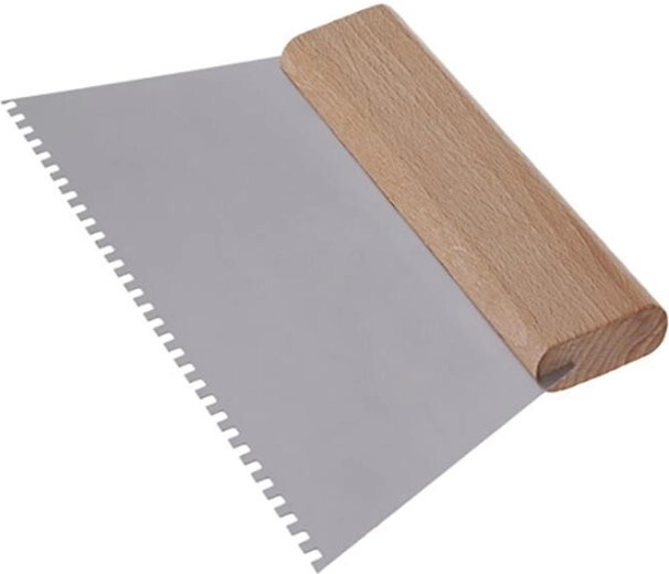 Stalen getande spaan 250 mm met 4 tanden