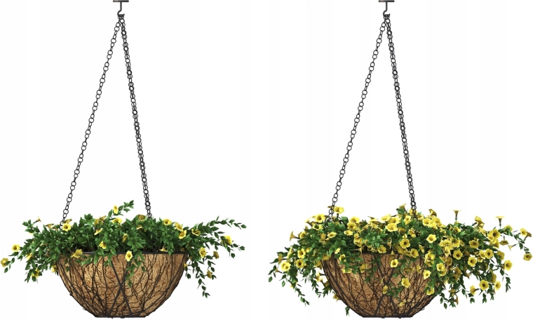 Stevige metalen constructie en zeker ophangen