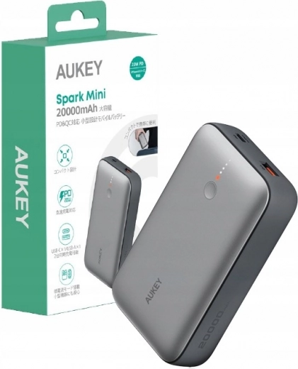 Aukey Spark Mini powerbank 20000 mAh met snel laden 22,5 W