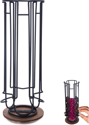 Draaibare metalen houder voor koffiecapsules RADKA 33,5 cm