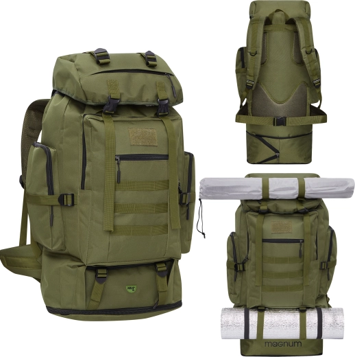 Variabele capaciteit van 100 l met verkorting via de onderste rits