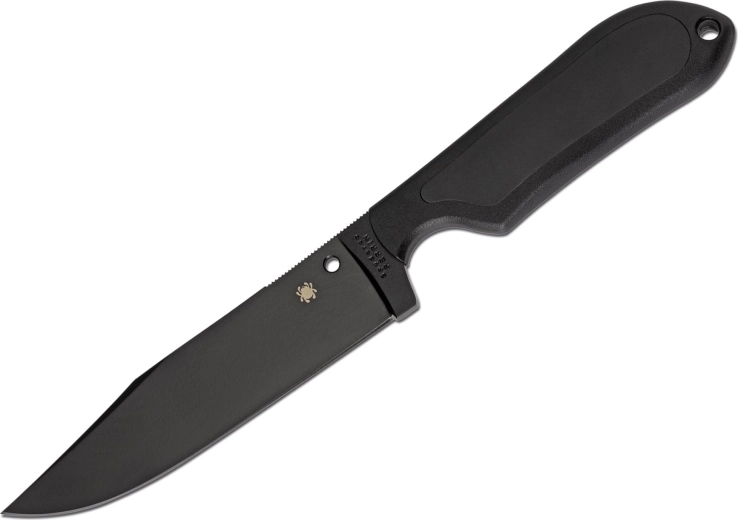 Spyderco Street Bowie tactisch vast mes 12,8 cm volledig zwart