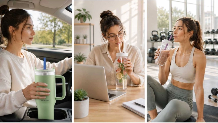 Comfortabel drinken thuis en onderweg
