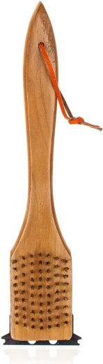 Houten borstel voor het reinigen van de barbecue 30 cm