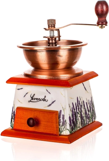 Praktische houten lade voor gemalen koffie