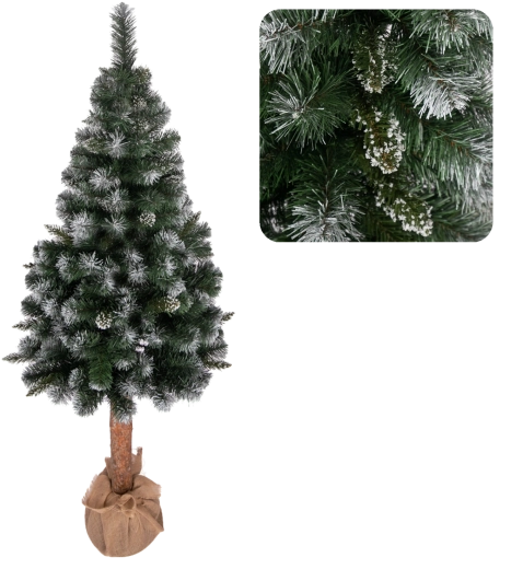 Subtiel besneeuwd effect van de takjes