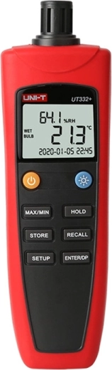 Temperatuur- en vochtigheidsmeter Uni-T UT332+
