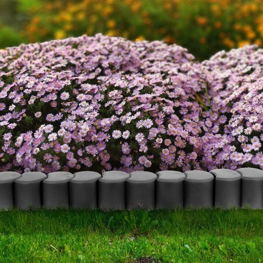 Strakke scheiding van gazon en borders