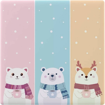 Decoratieve cover voor touchschakelaar SONOFF T5 1C – Cartoon