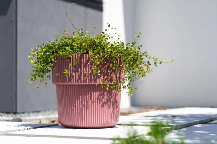 Modern geribbelde look en koperen kleur