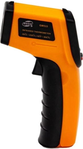 Breed meetbereik -50 tot 530 °C