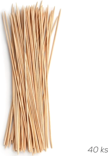 Puntige satéprikkers 27 cm (40 stuks)