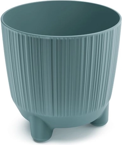 Bloempot met pootjes Scandinavisch blauw 12,6 cm