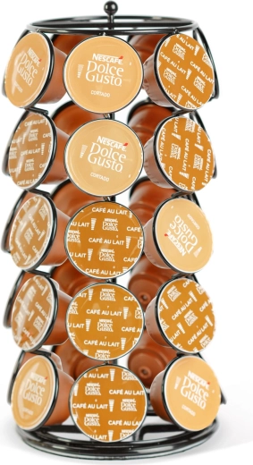 Metalen draaistandaard voor 35 Dolce Gusto-capsules, zwart