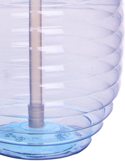 Transparante fles met niveau-indicator