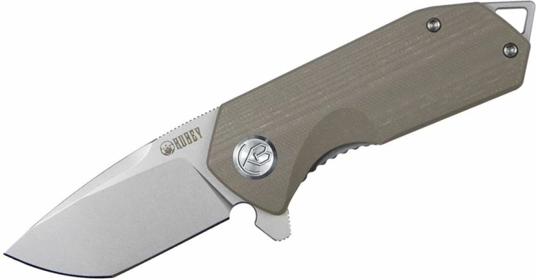 Kubey Campe Nest zakmes 7 cm, bruin khaki, G10