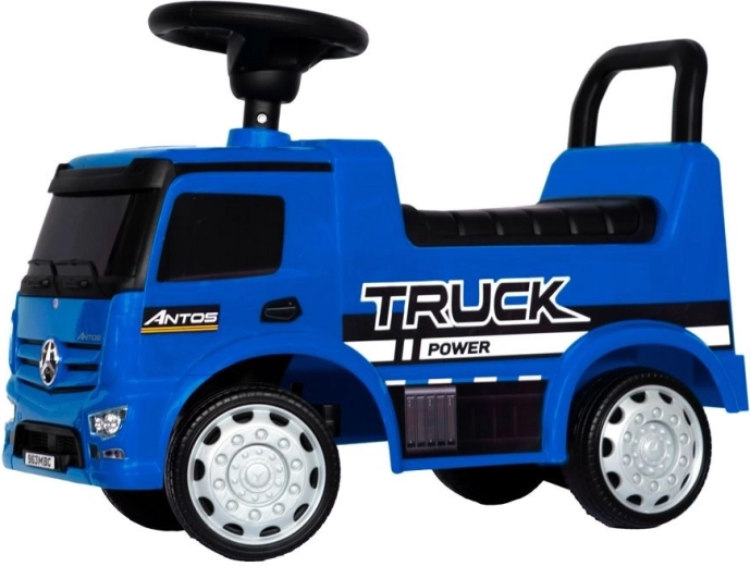 Mercedes-Benz Antos kinderloopauto truck met geluid en licht, blauw