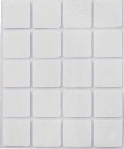 Zelfklevende vilten meubelbeschermers Orion 2,5 × 2,5 cm - 20 stuks