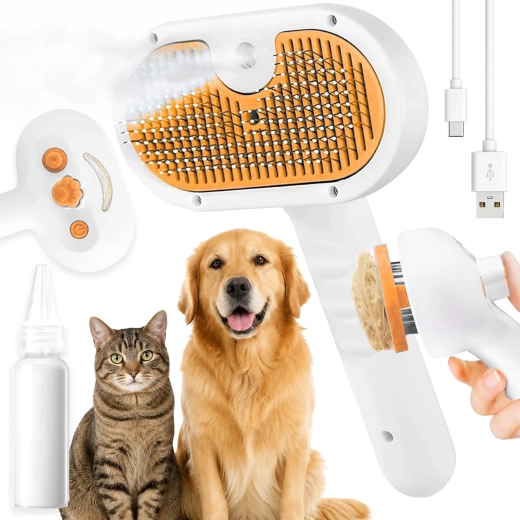 RENEW FORCE stoomborstel 3-in-1 voor hond en kat - 1 stuk