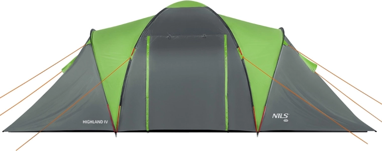 Familietent Nils Camp Highland IV groen-grijs